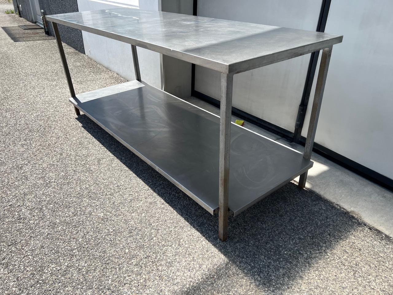 BANCO DA LAVORO ACCIAIO INOX 190×70 | Interscambio srl